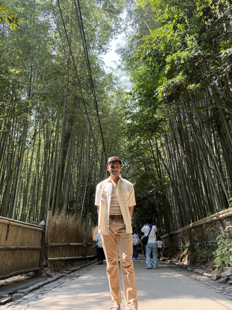 Japan- Tarang at Arashiyama Grove
